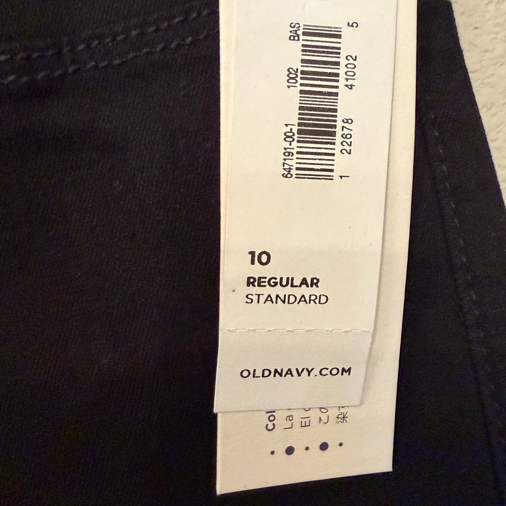 Old Navy Black Rockstar Jeans, Size 10 R New with Tag - Picture 4 of 6